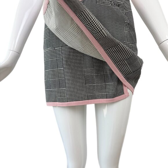 DIOR by JOHN GALLIANO c.'02 Vintage Houndstooth Gingham Cover-Up - Picture 4 of 8